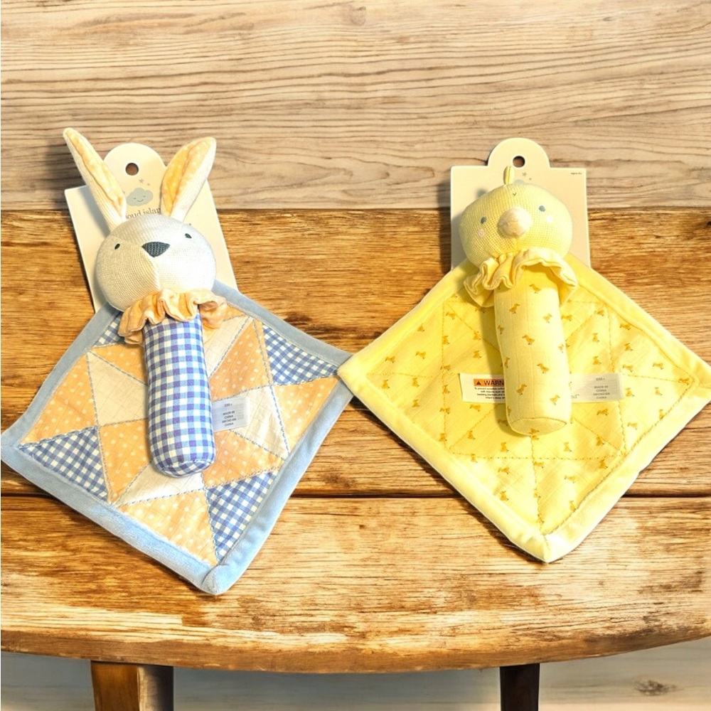 Cloud Island 2 Sets Sensory Toys for Newborns & Infants Blue/Yellow - Picture 1 of 1